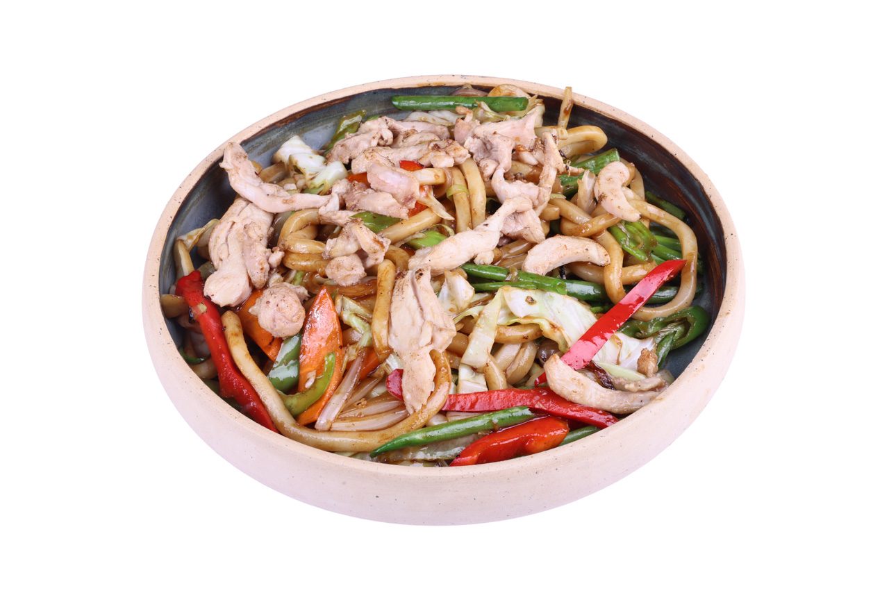 Chicken Yakiudon 