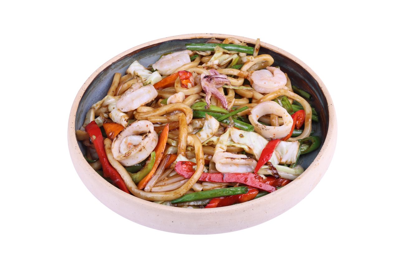 Seafood Yakiudon