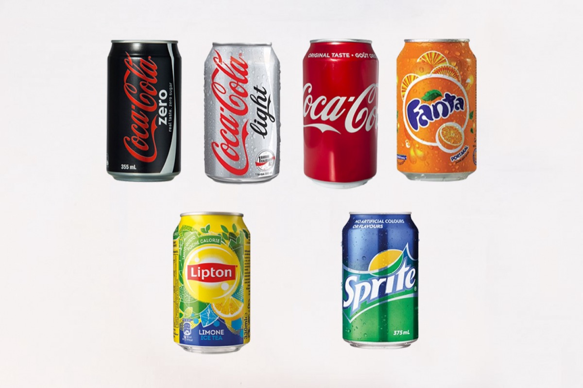 Cola, Zero Fanta, Sprite, Iced Tea 330ml